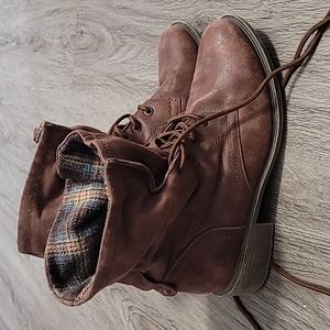 Brown booties
